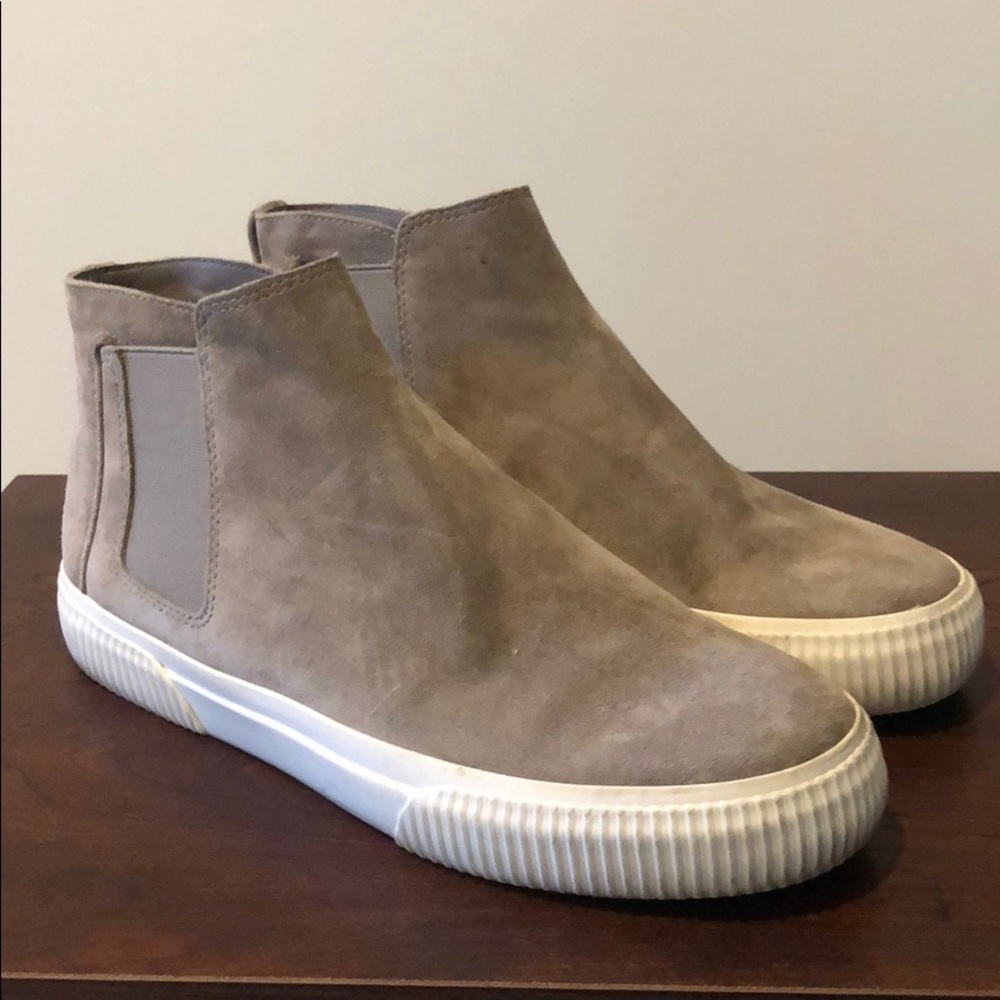 Vince woodsmoke suede high tops